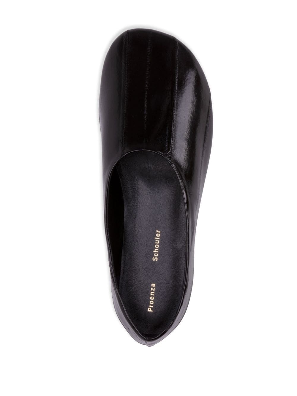 Black glossy finish ballerina shoes Proenza Schouler - women